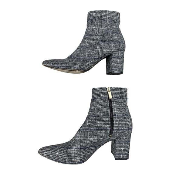 Raye - As If Plaid Bootie in Black Gray & Blue - Picture 3 of 6